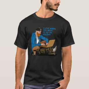 T-shirt Style nomade numérique pour travail à distance et 