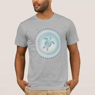 T-shirt Style plage de la tortue de mer Mandala