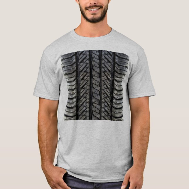 T-shirt Style Pneus en caoutchouc Texture automobile (Devant)