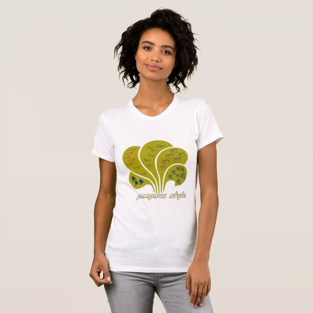 T-shirt style pompeux (Devant entier)