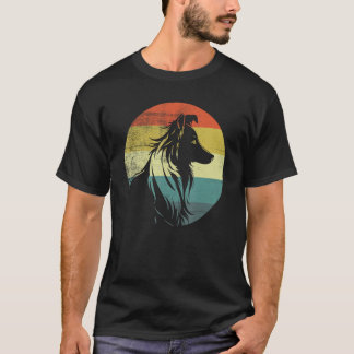 T-shirt Style rétro de Collie Dog