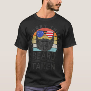 T-shirt Style Rétro Désolé Cette Barbe Est Prise American 