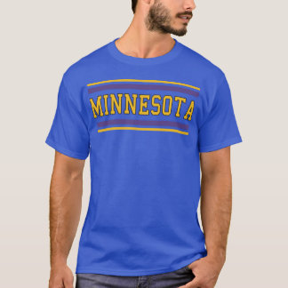 T-shirt Style Rétro du Collège de la Ville du Minnesota