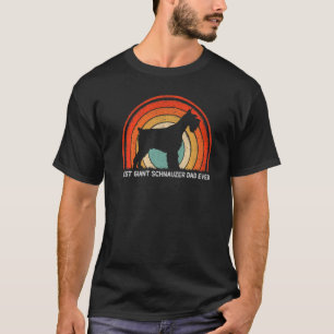 T-shirt Style Rétro Mens Meilleur Giant Schnauzer Papa Jam