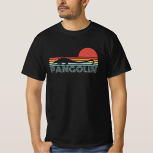 T-shirt Style rétro Pangolin