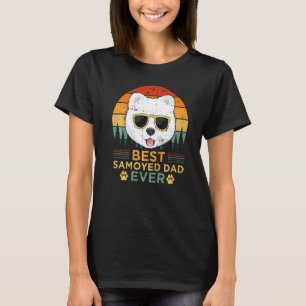 T-shirt Style rétro pour hommes meilleur Samoyed Papa Jama