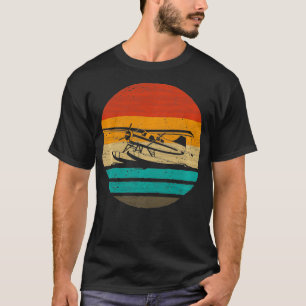 T-shirt Style Rétro Seaplane Vintage