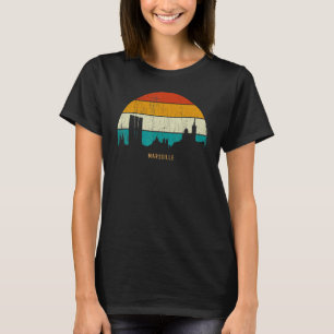 T-shirt Style Retro vintage France City skyline ville