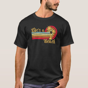 T-shirt Style Rétro Vintage Palm Tree Plage tropicale Vaca