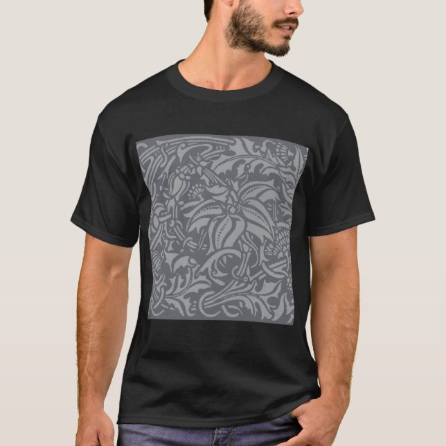 T-shirt Style Scottish Thistle Knot William Morris (Devant)
