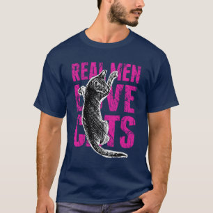 T-shirt Style strident de vrais d'hommes chats d'amour