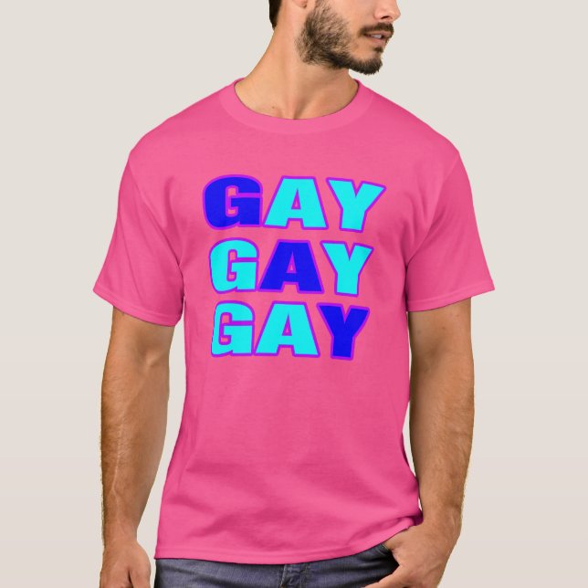 T-shirt Style Swag Gay. Soyez fiers ! (Devant)