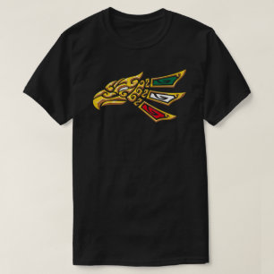T-shirt Style Tribal Eagle Mexicain Hecho En Mexique