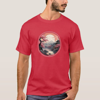 T-shirt Style Ukiyo-e japonais Sakura