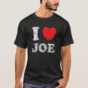 T-shirt Style usé grunge en détresse J'adore Joe