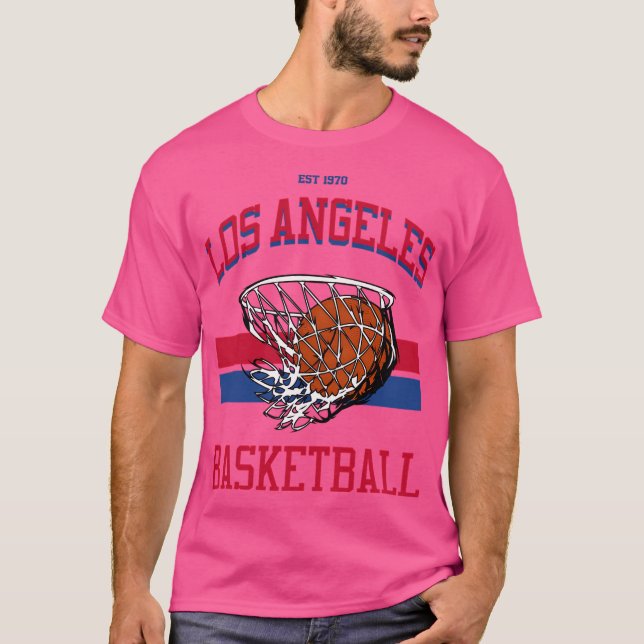 T-shirt Style Varsity du basket-ball de Los Angeles (Devant)