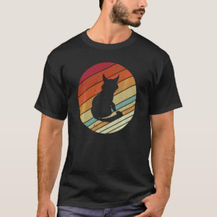 T-shirt Style Vinatge Rétro Cat Maine Coon