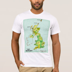 T-shirt Style vintage British Isles Shipping Forecast