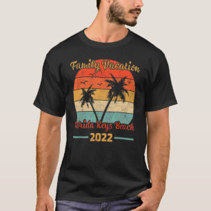 T-shirt Style vintage Famille Vacation 2022 Florida Keys B