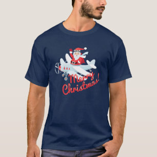 T-shirt Style vintage Père Noël - Noël pilote