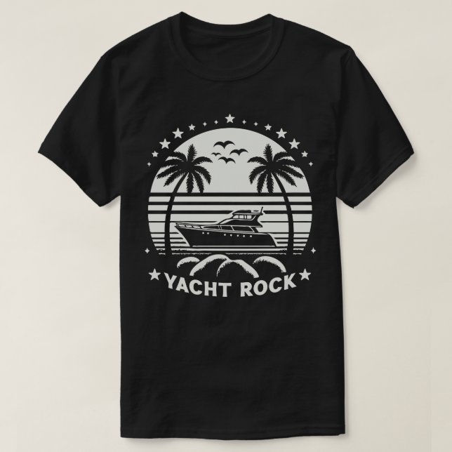 T-shirt Style Yacht Rock Retro 80s (Design devant)