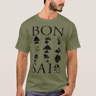 T-shirt Styles de base de l'arbre Bonsai