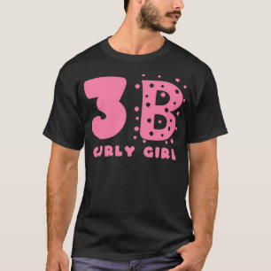 T-shirt Styles de cheveux de fille bouclés 3B