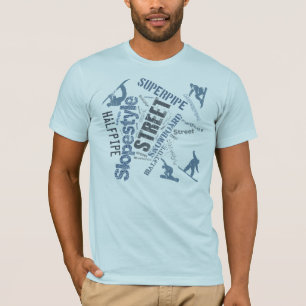 T-shirt Styles de surf des neiges