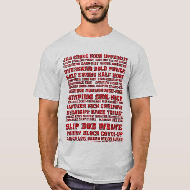 T-shirt styles kickboxing (Devant)