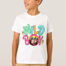 T - Shirt "Stylischer Text in bunten Buchstaben"