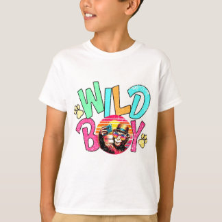 T - Shirt "Stylischer Text in bunten Buchstaben"