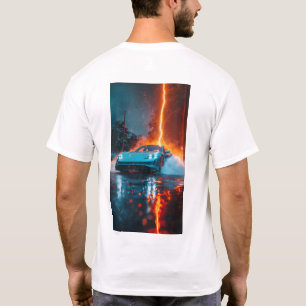 T-shirt Stylish 2021 Porsche Taycan 4S Light Blue Car T-Sh