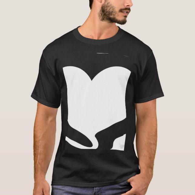 T-shirt Stylish Saying Valentine's Day Heart Partnerlook (Devant)