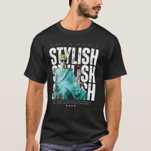 T-shirt Stylish Statue Graphic Tee – Streetwear Style