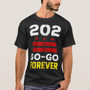 T-shirt Stylish Washington DC, 202 Go Music Forever cadeau