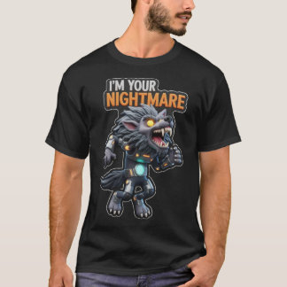 T-shirt Stylized armored werewolf with fierce expression a