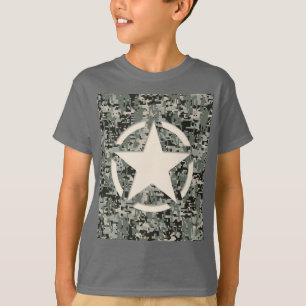 T-shirt Stylo Star sur le Camouflage numérique