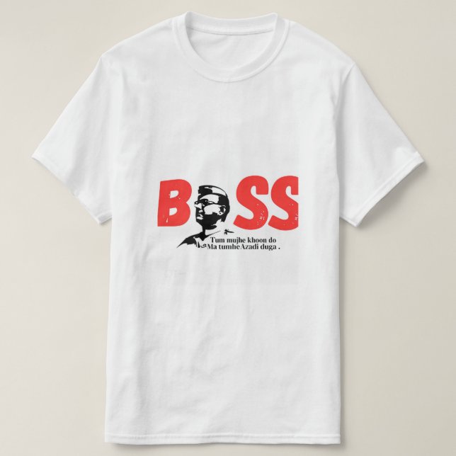 T-shirt Subhash Chandra bose (Design devant)