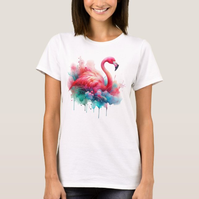 T-shirt Sublimation Flamant rose-95158 (Devant)