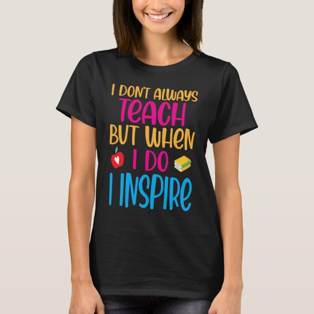 T-shirt Substitute Teacher Quote  2 (Devant)