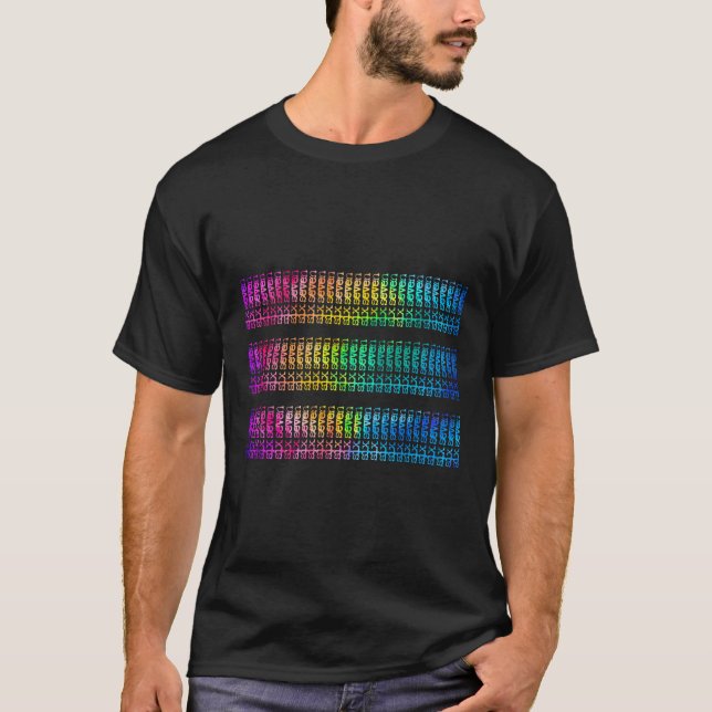 T-shirt Subtil 67 Six Seven Brainrot Message Caché Gen Al (Devant)