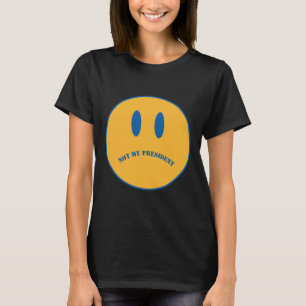 T-shirt Subtil visage triste et Vintage anti-Trump