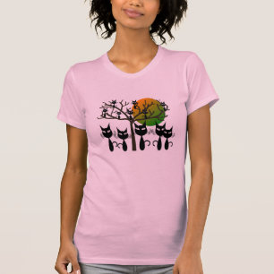 T-shirt Succéder de chats noirs