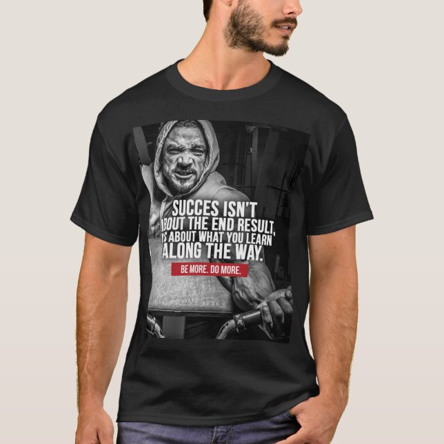 T-shirt Succès Et Apprentissage - Inspiration De L'Entraîn (Devant)