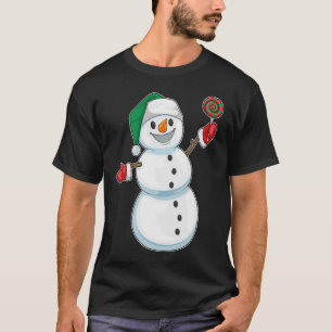 T-shirt Sucette de Noël bonhomme de neige