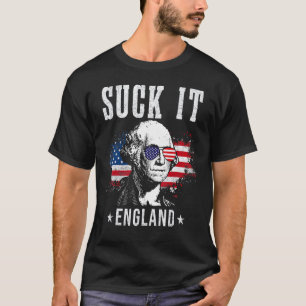 T-shirt Suck It England 4 juillet George Washington 177