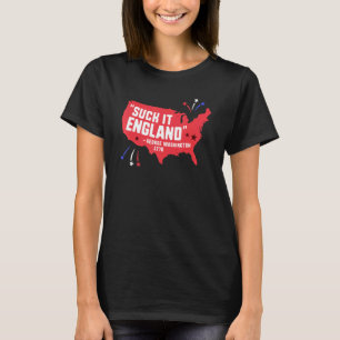 T-shirt Suck It England 4 juillet George Washington 177