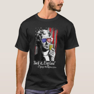 T-shirt Suck It England 4 juillet George Washington 177