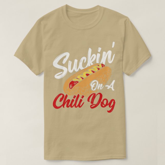 T-shirt Suckin' On Chilli Chien Chili Hot Chien (Design devant)