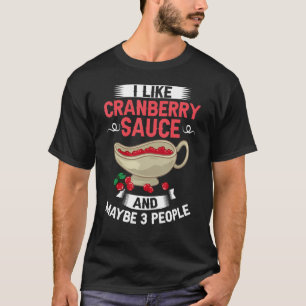 T-shirt Sucre à la crème de canneberge de la recette de sa